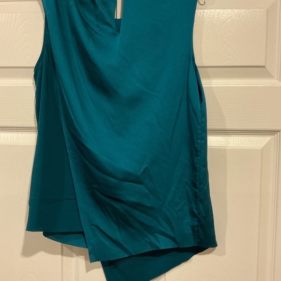 Teal Sleeveless Silk Top-Lord&Taylor Size L - Picture 6 of 7